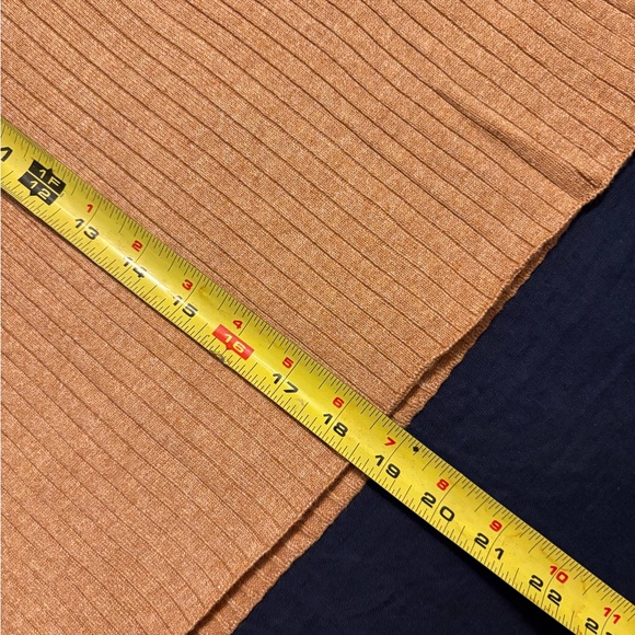 Free People Mod wrapped short Ribbed Skirt Caramel Heather Size L - Picture 6 of 6